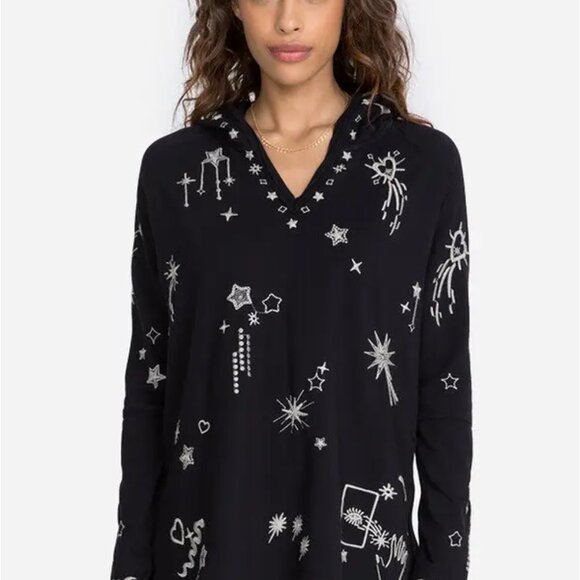 Johnny Was Algol Beach Raw Contrast Hoodie SMALL - Picture 2 of 5